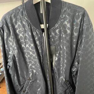 Coach reversible navy blue jacket